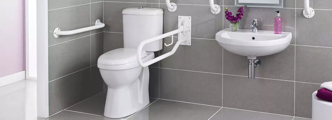 Modern Handicap Bathroom Solutions with Safety Features in South Surrey, BC