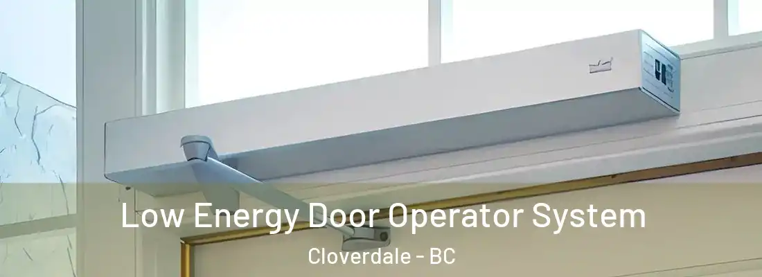  Low Energy Door Operator System Cloverdale - BC
