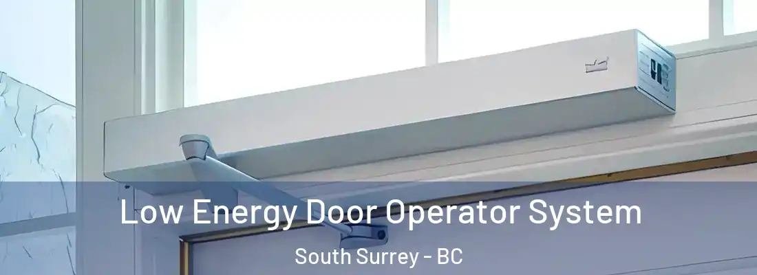  Low Energy Door Operator System South Surrey - BC