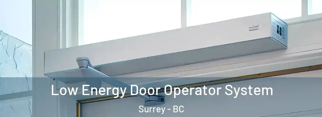  Low Energy Door Operator System Surrey - BC