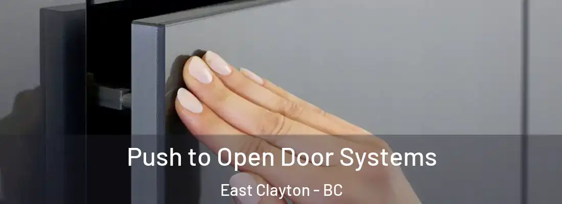  Push to Open Door Systems East Clayton - BC
