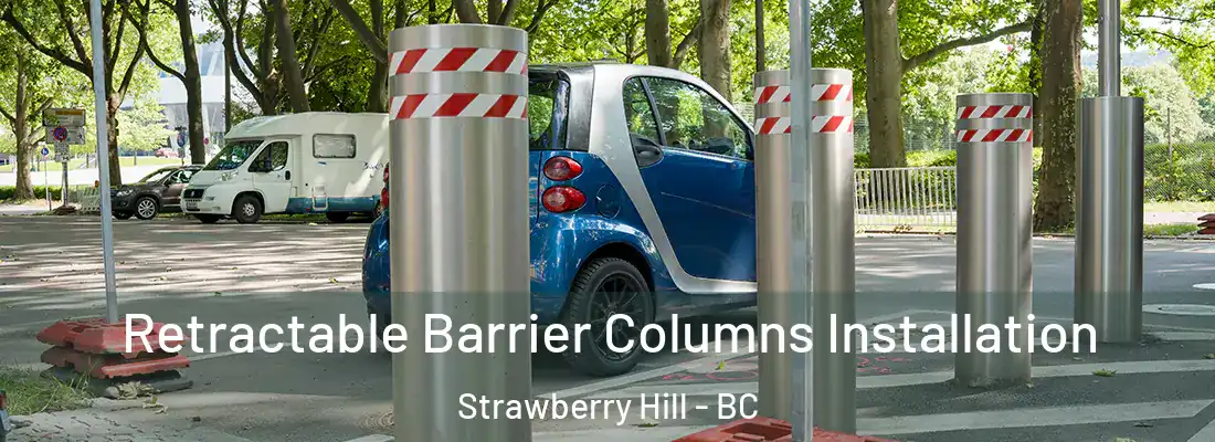  Retractable Barrier Columns Installation Strawberry Hill - BC